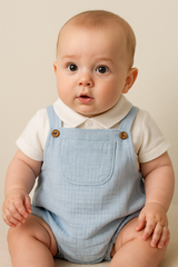 Pablo Dungaree Suit Blue