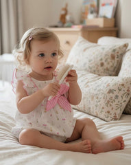 June Romper Pink