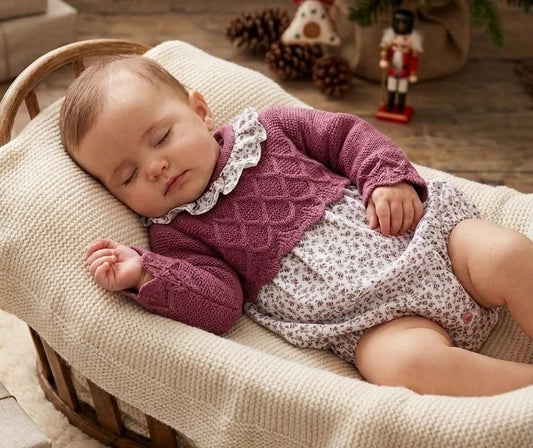 Leah Romper Raspberry