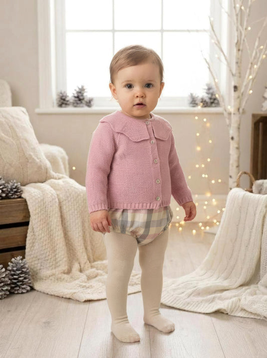 Liza Cardigan Set Dusky Pink