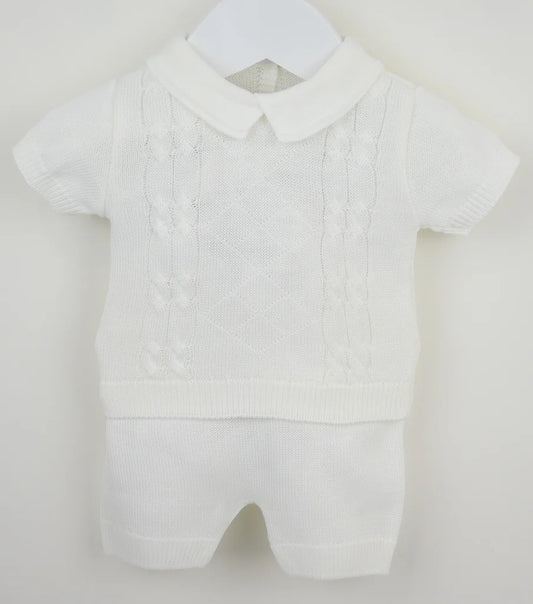 Luca Shorts Suit White