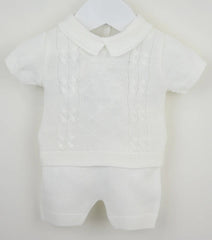 Luca Shorts Suit White