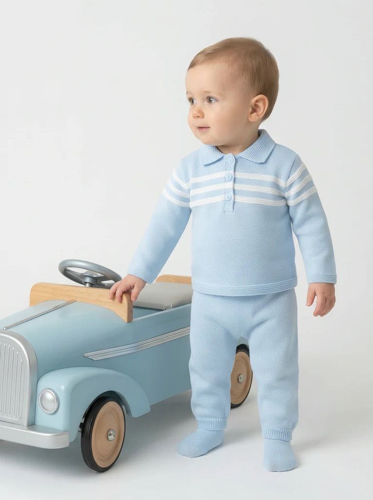 Mateo Trouser Suit Blue