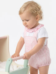 Muriel Dungaree Suit Pink