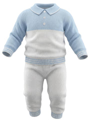 Parker Trouser Suit Blue/White