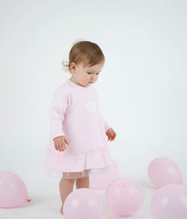 Portia Dress Pink/Ivory