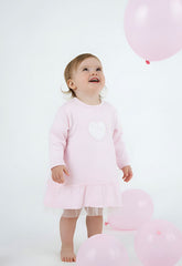 Portia Dress Pink/Ivory