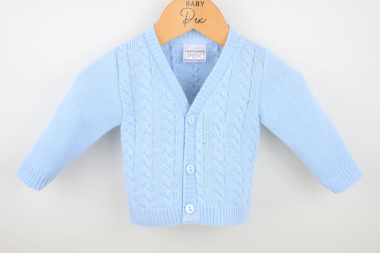 Sawyer Baby Cardigan Blue