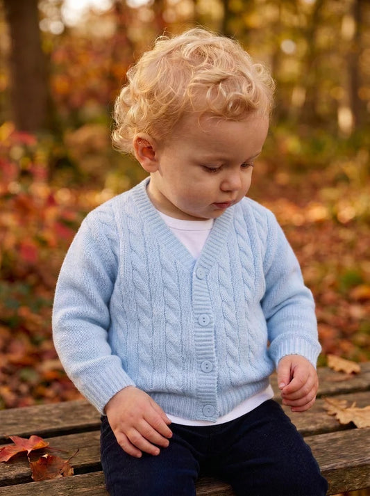 Sawyer Baby Cardigan Blue