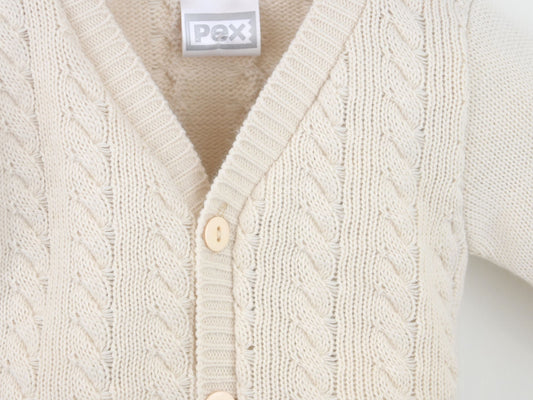 Sawyer Baby Cardigan Natural
