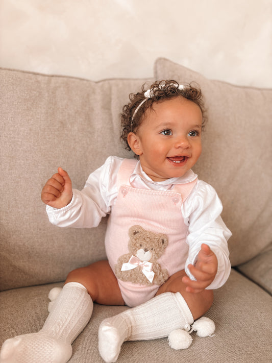 Girls Bear Outfit Pink