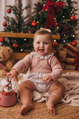 Leah Romper Dusky Pink