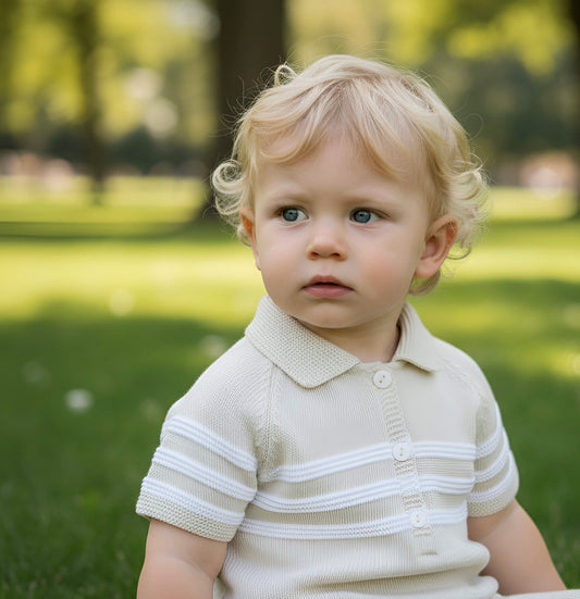 Mateo Romper Suit Natural